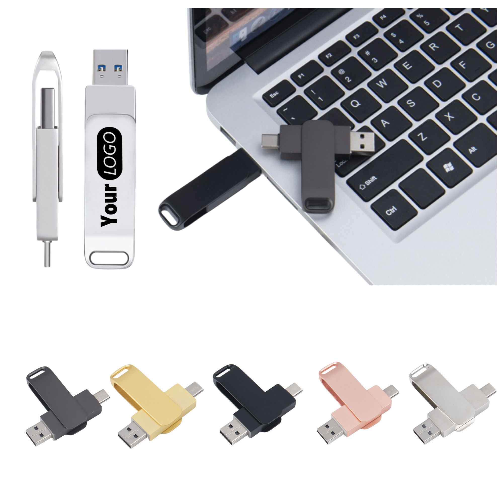 64GB Dual Interface USB Flash Drive for Phone and Computer 3