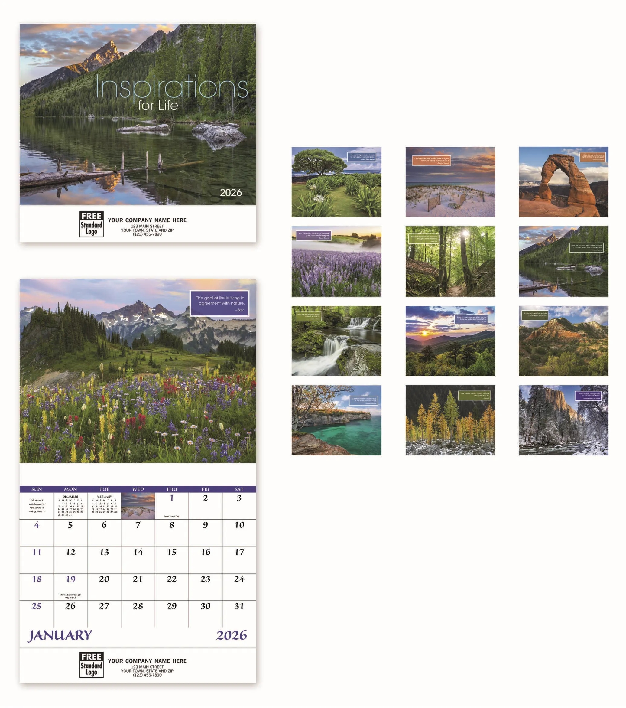 Calendars - Wall, Inspirations For Life