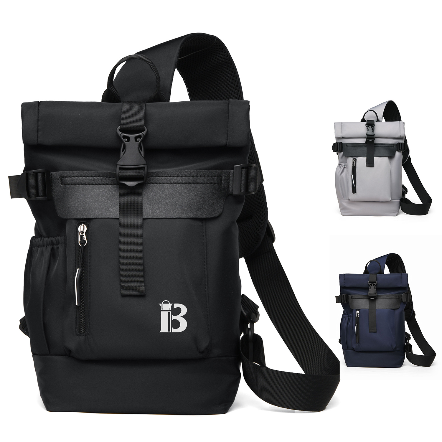 Unisex Waterproof Nylon Crossbody Shoulder Bag 2
