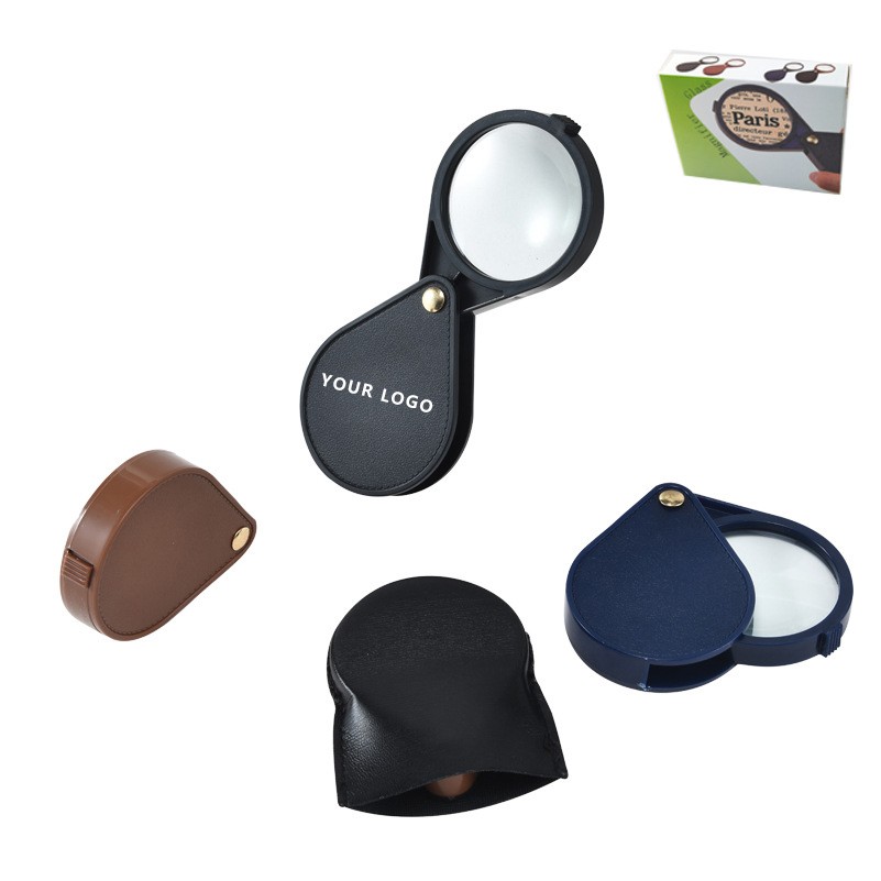 Pocket PU Leather Foldable Magnifier 4