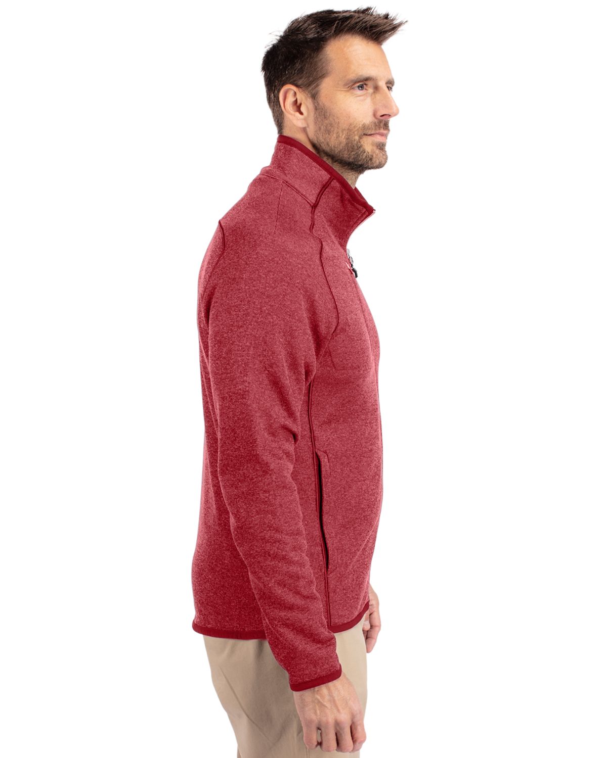 Cutter & Buck Mainsail Sweater-Knit Mens Full Zip Jacket 17