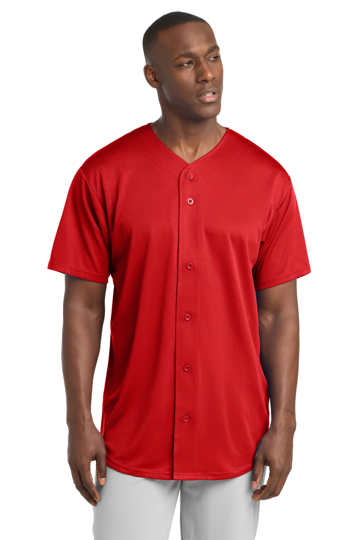 Sport-Tek PosiCharge Tough Mesh Full-Button Jersey. ST220 12