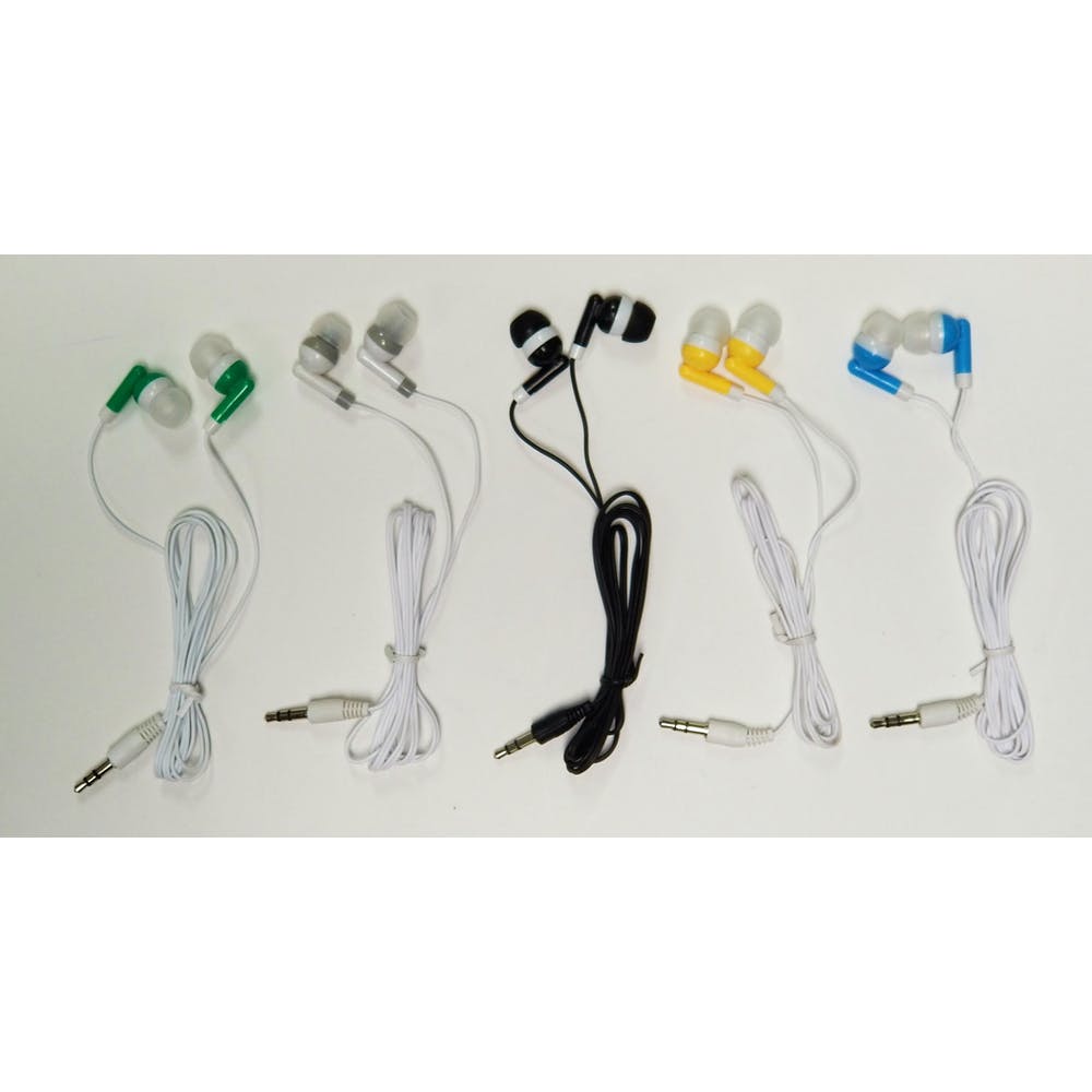 Wired Ear Buds - Assorted Colors Poly Bag 1