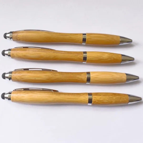 Personalized Bamboo Stylus Ballpoint Pen 4
