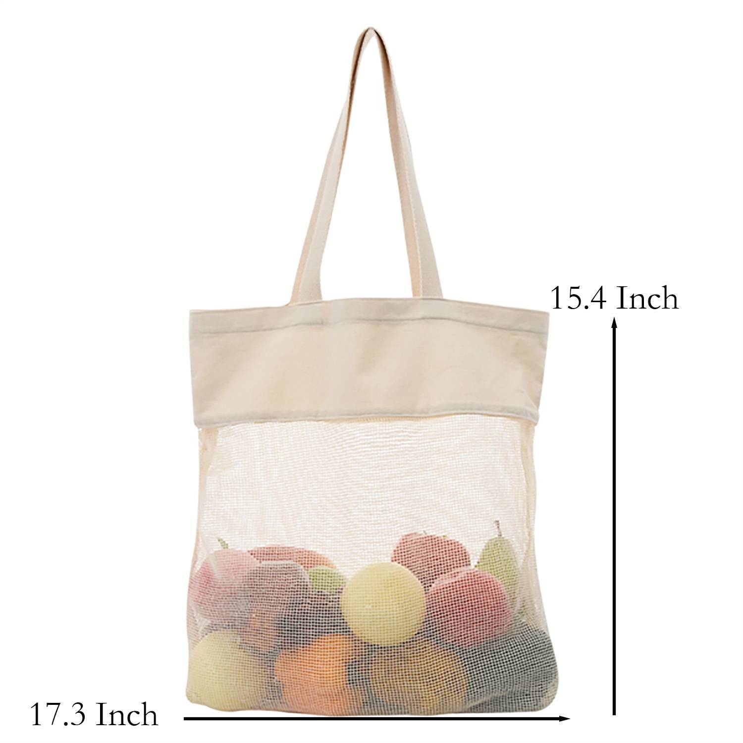 Cotton Mesh Tote Bag, custom tote bag with logo imprint 2