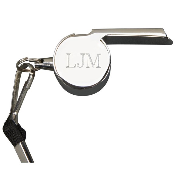 Stainless Steel Coach's Whistle w/lanyard 2