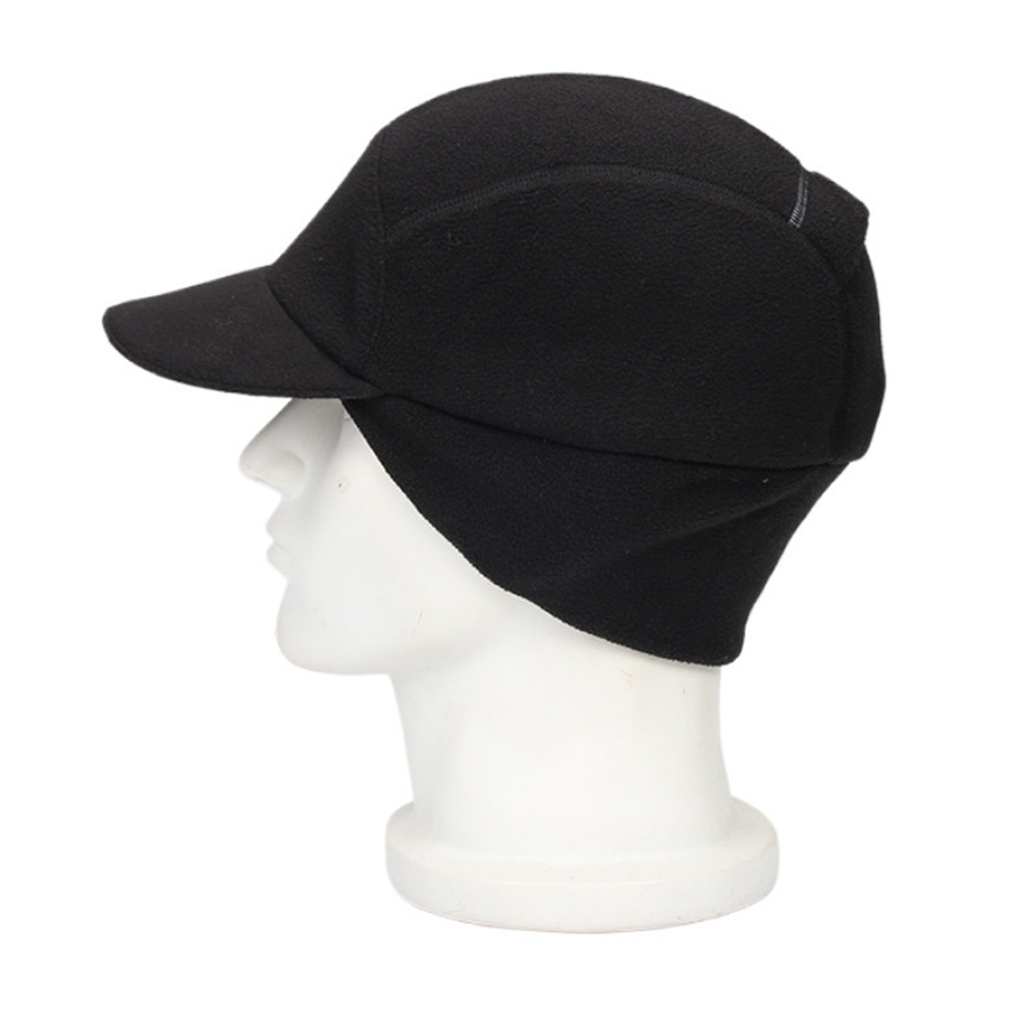 Women Winter Reflective Fleece Baseball Cap W/ Ear Flaps 3