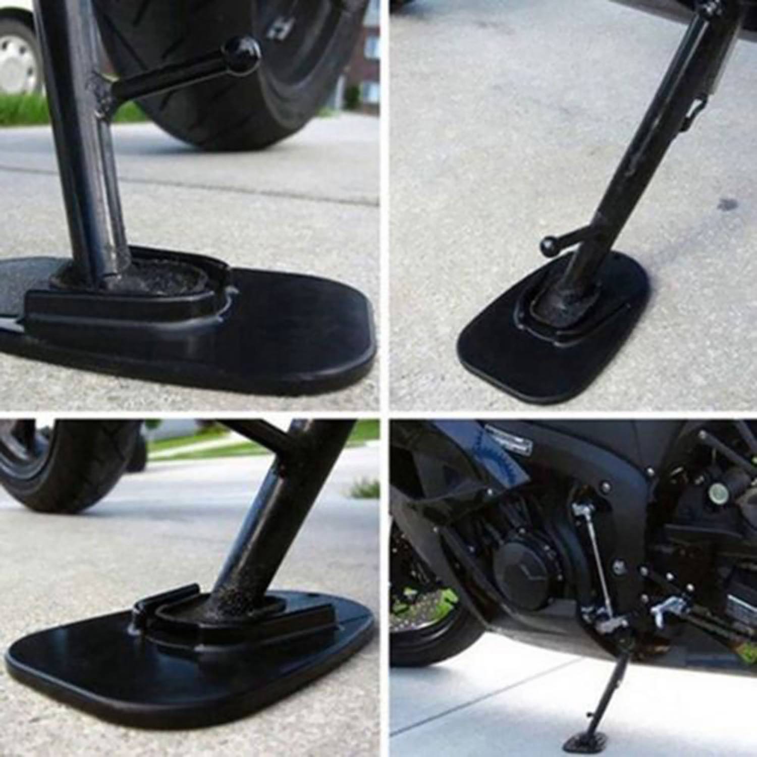 Durable Anti-Slip Motorcycle Kickstand Pad 8