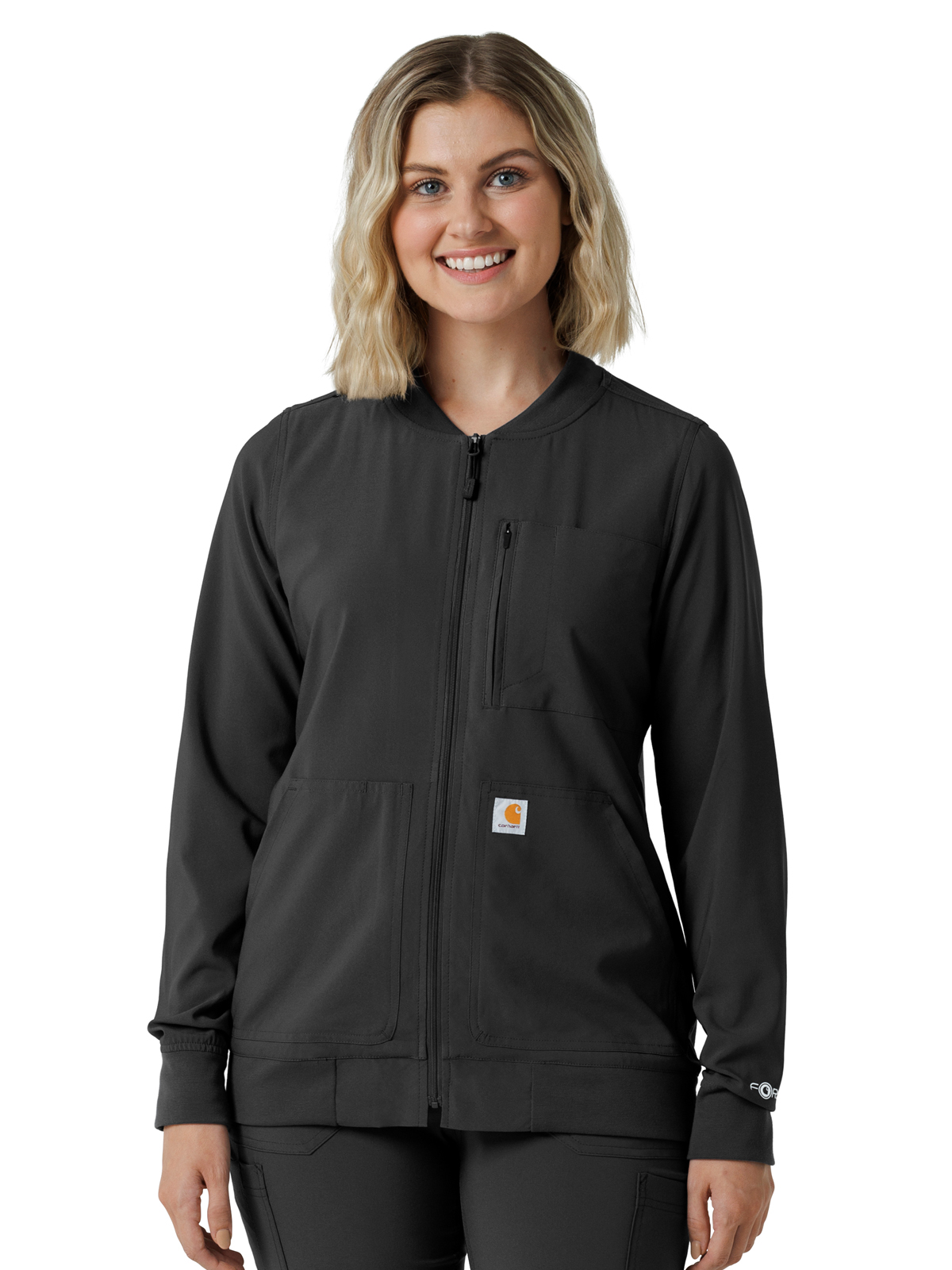 Carhartt Scrubs - Force Cross-Flex - Women's Six-Pocket Lightweight Scrub Jacket