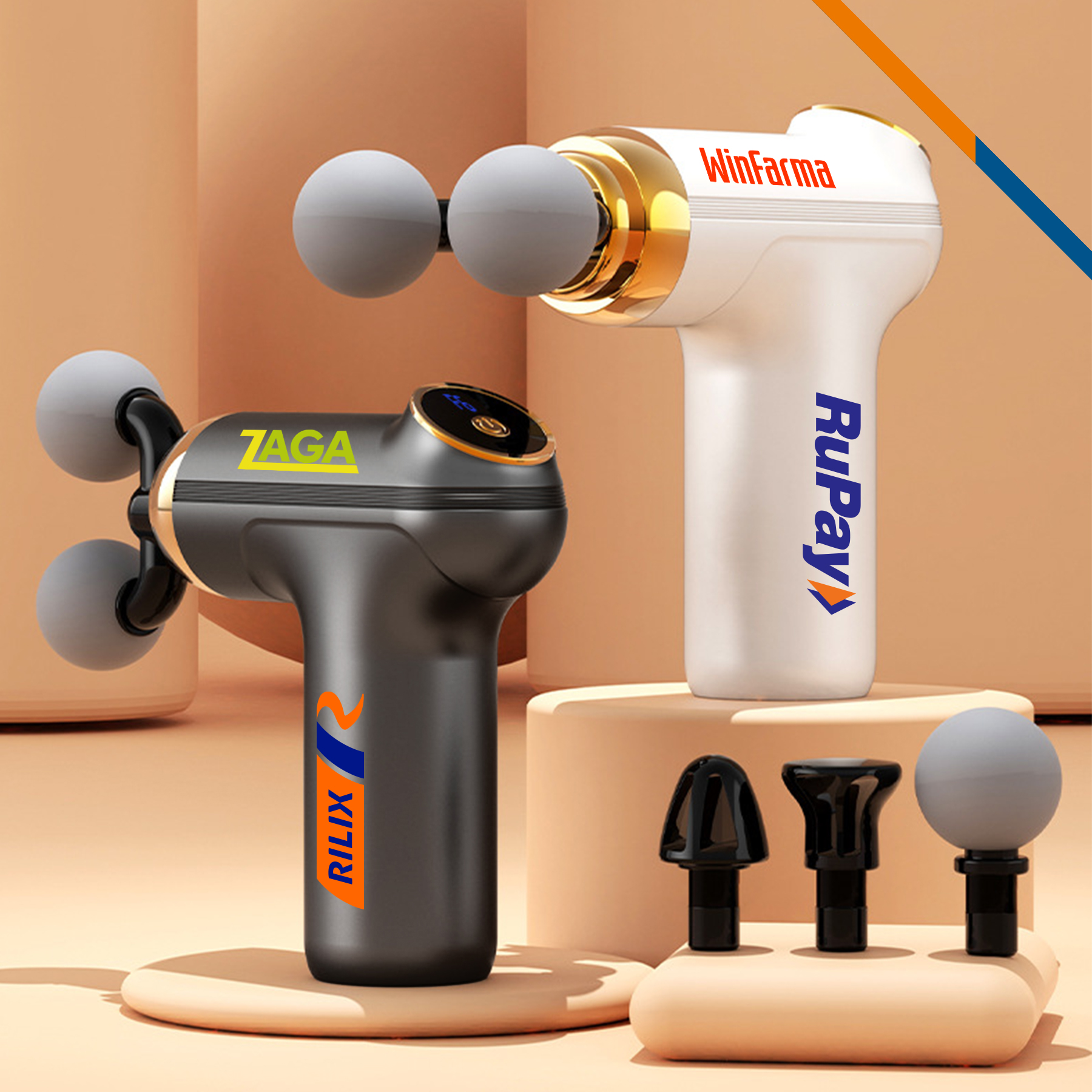 Rilum Double Heads Massage Gun 5