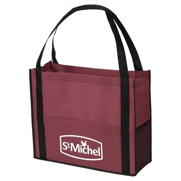 Non-Woven Tote with Mesh Pocket 5