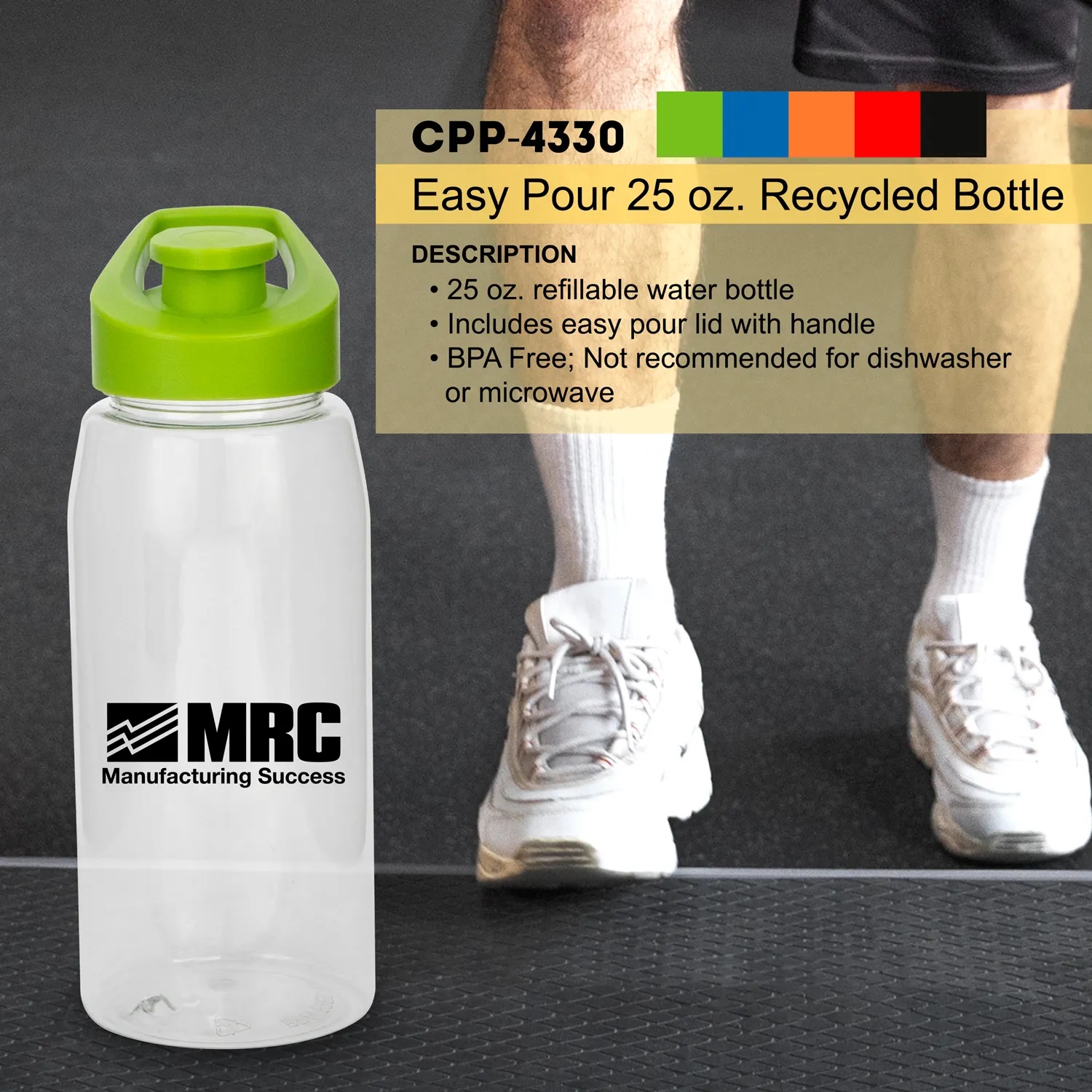 Easy Pour 25 oz. Recycled Bottle 1