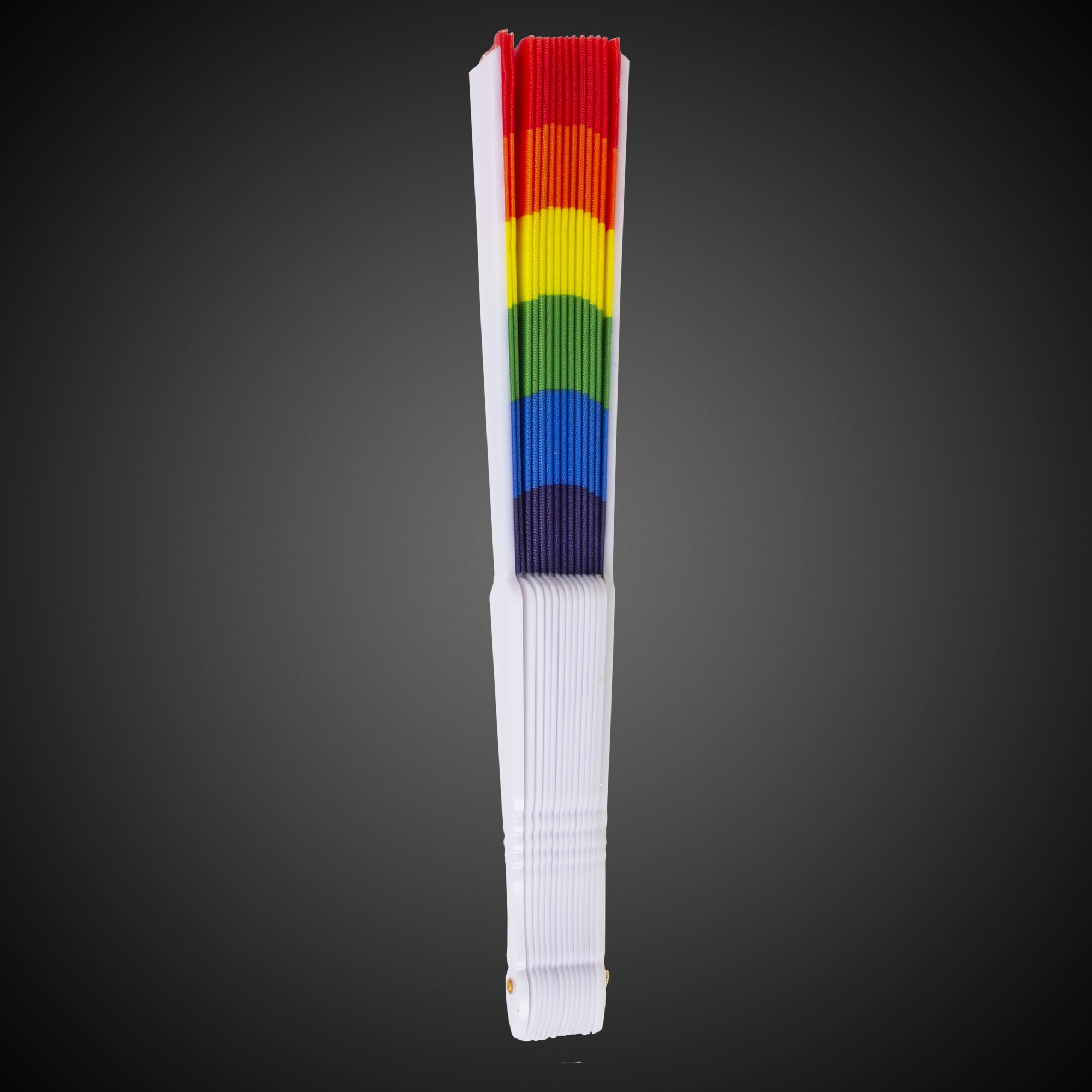 9" Rainbow Folding Fans(Blank) 2