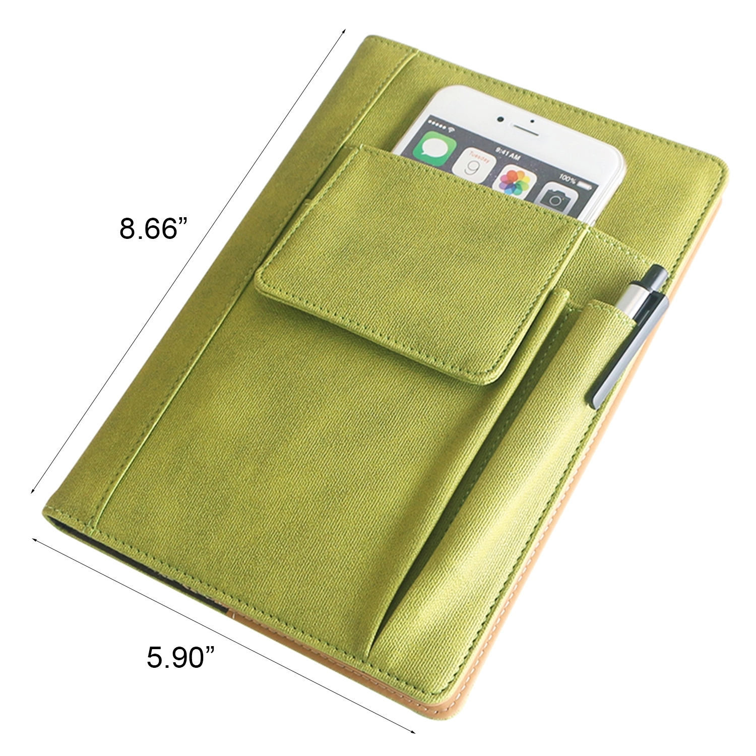 Multi-Pocket Pu Leather Notebook 2
