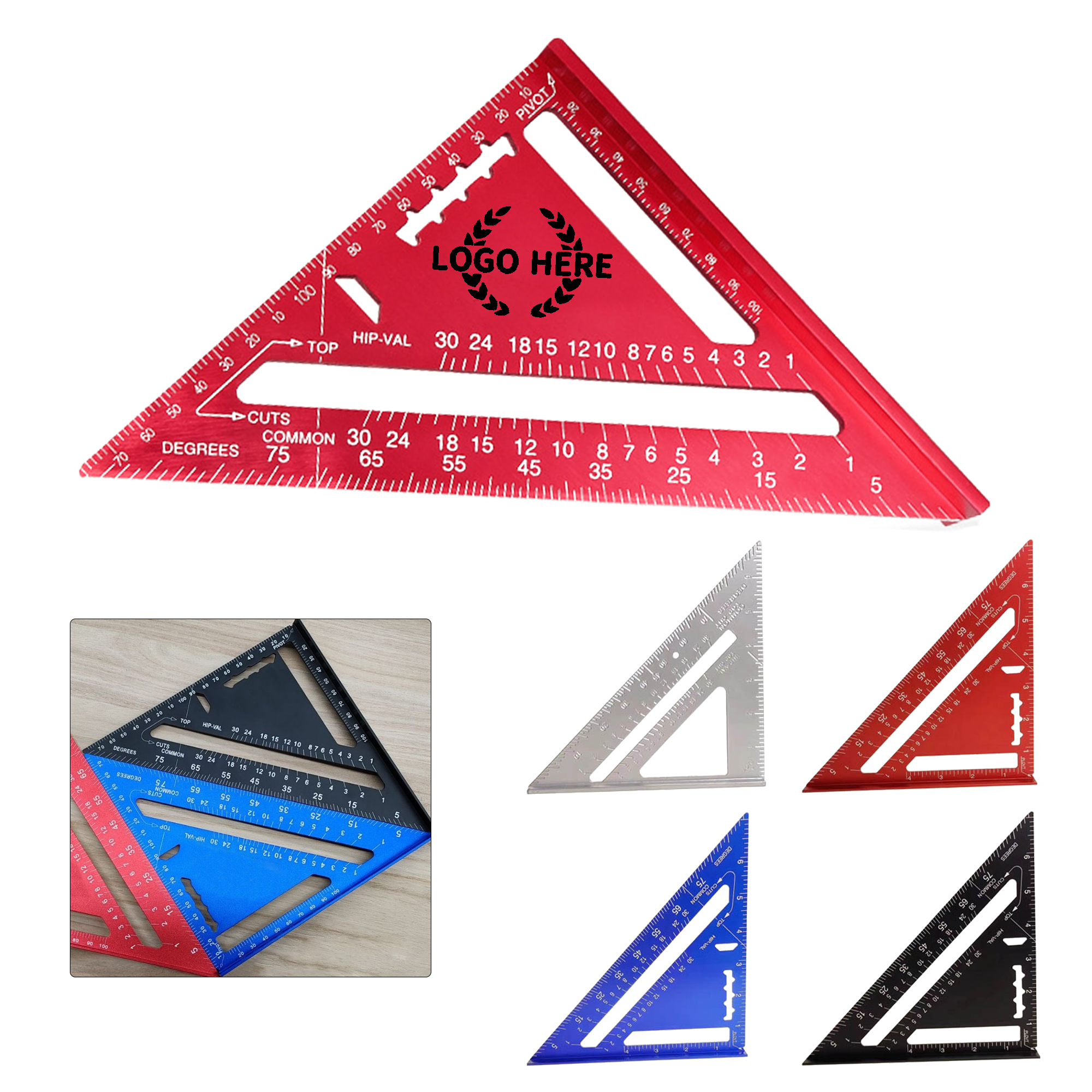 7-Inch Aluminum Alloy Set Square Ruler 2