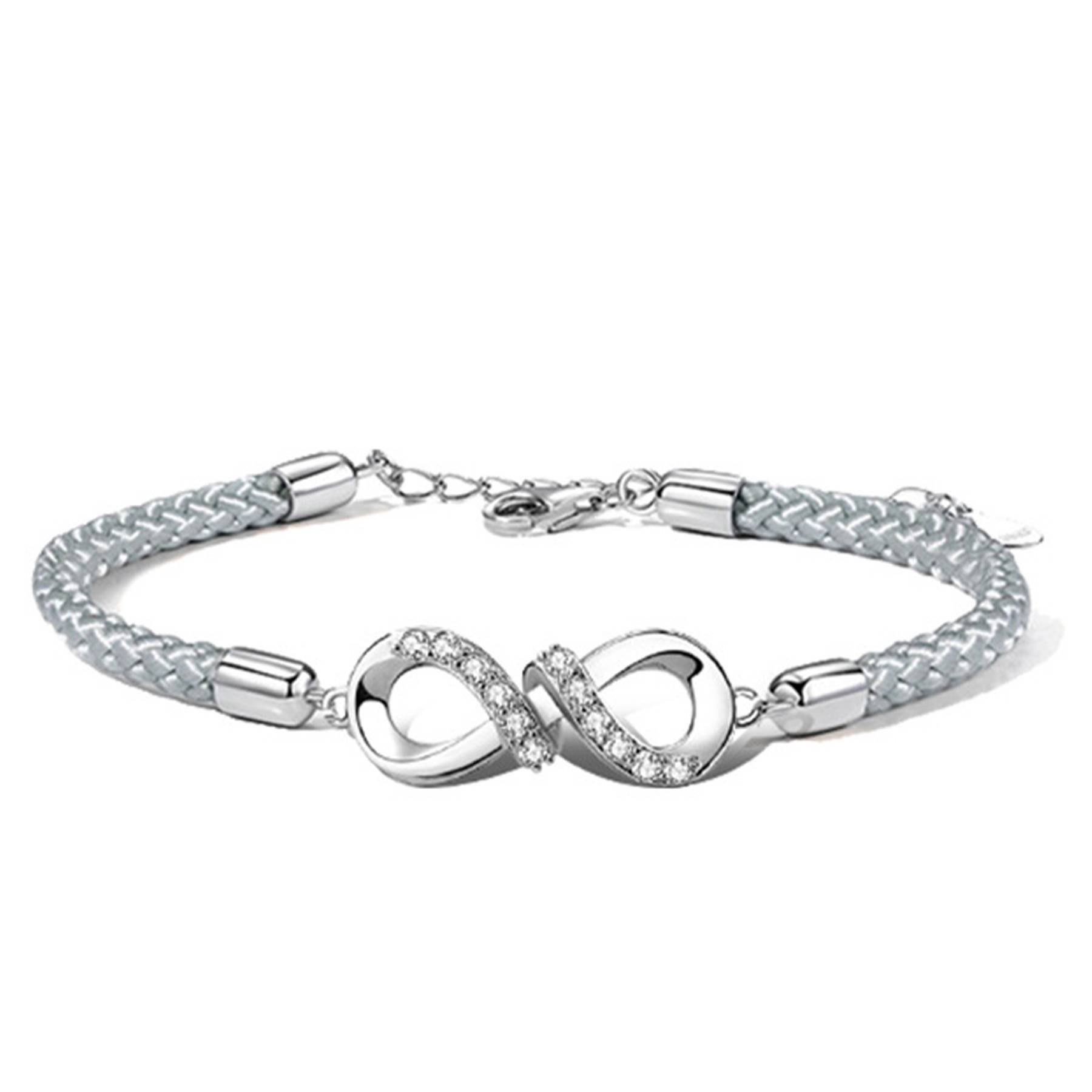 Silver Niche design sense woven bracelet 3