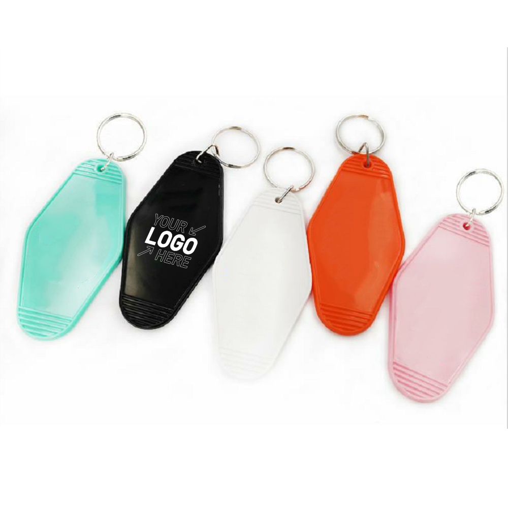Vintage Plastic Hotel Keychain Motel Key Tag 1