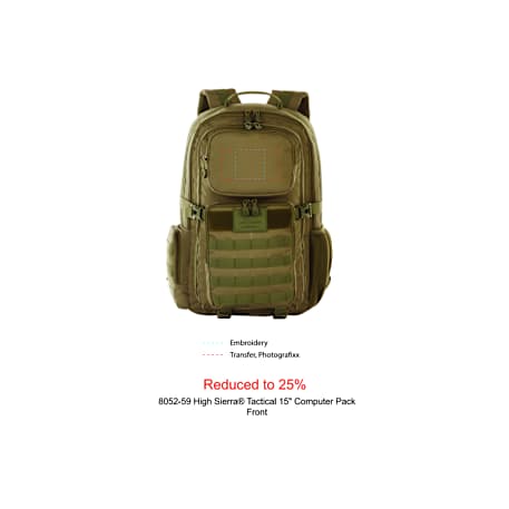 High Sierra Tactical 15" Computer Pack 27