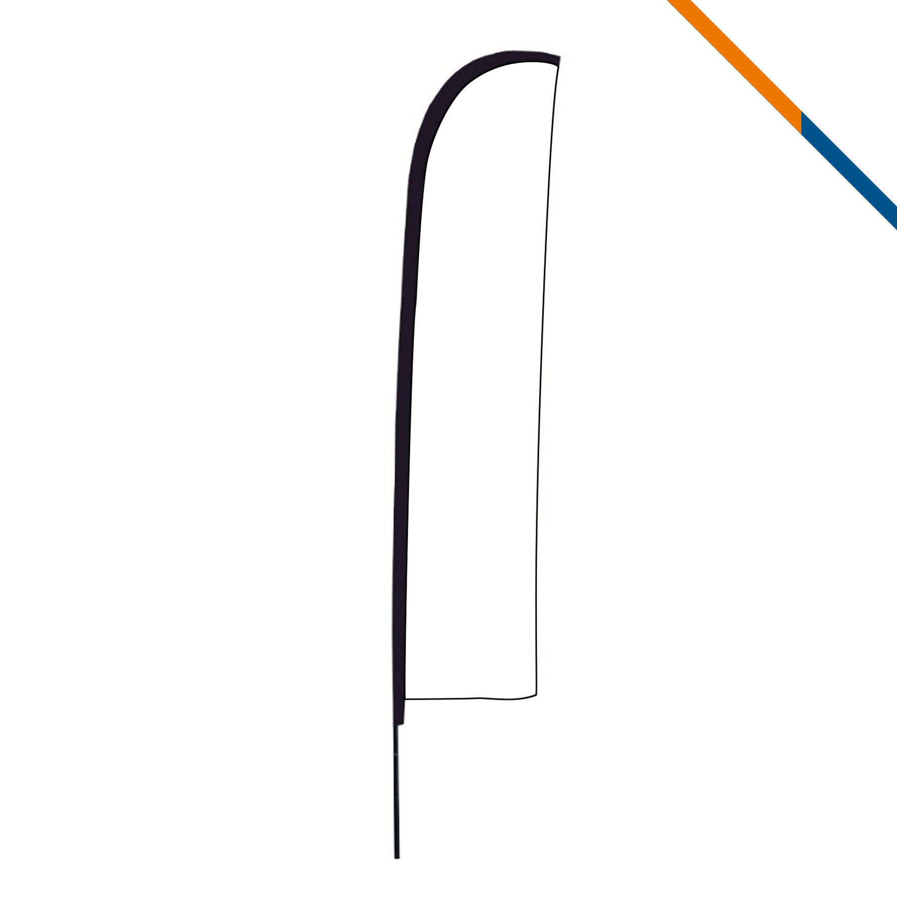 13' Lylor Single-Sided Straight Flag 4