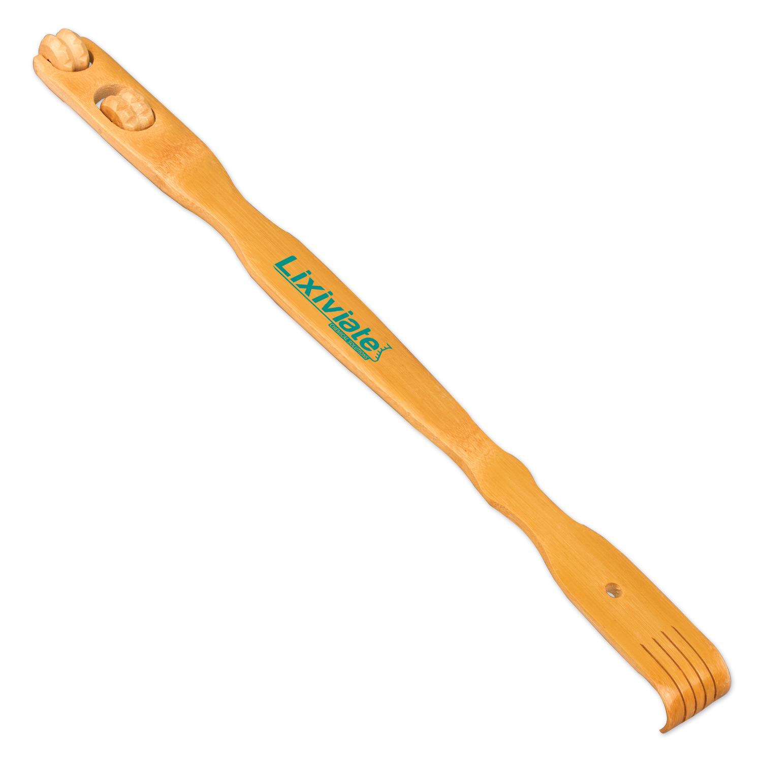 Wood Back Scratcher w/ 2 Massaging Rollers 2