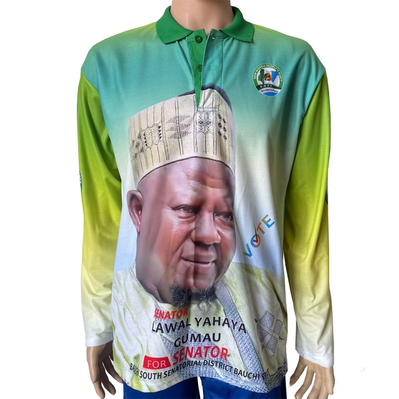 Custom Full Sublimation Performance Long Sleeve Polo 2
