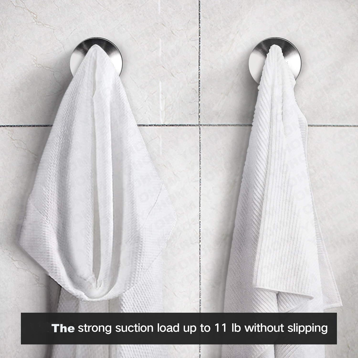 Vacuum Suction Cup Hooks Shower Towel Holder 3