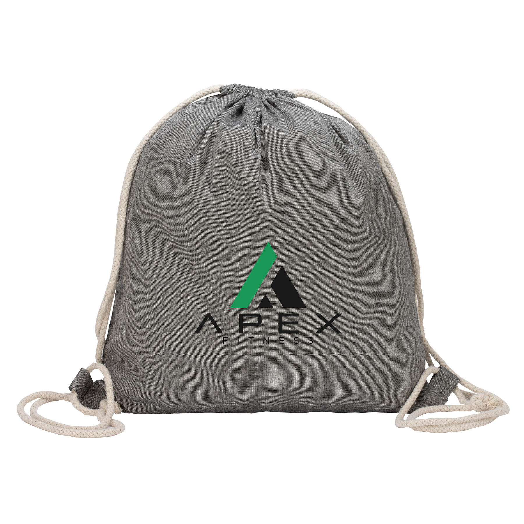 Huron Recycled Cotton Drawstring Tote 23