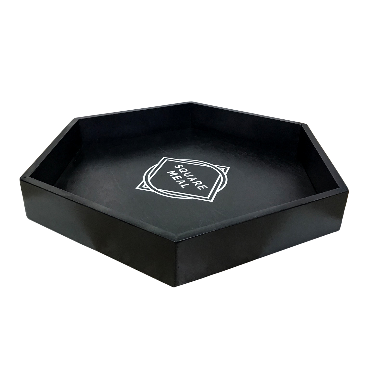 Wood Hexagon Serving Tray 2