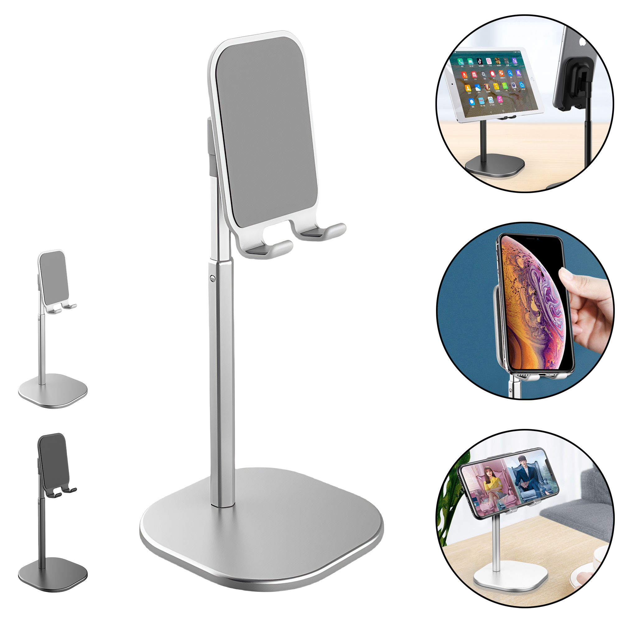 Adjustable Metal Desktop Stand for Phone 4