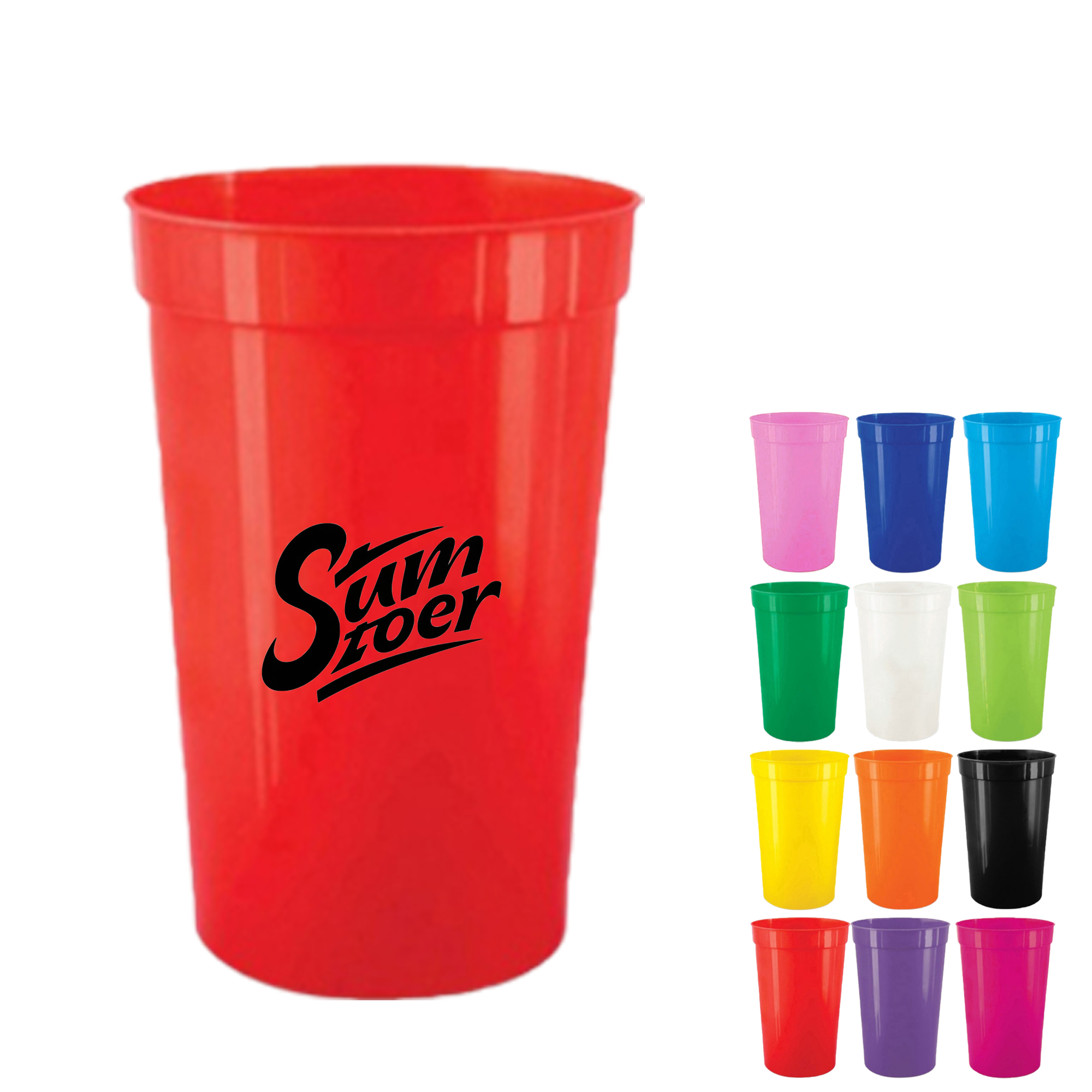 16oz Plastic Stadium Cup MOQ 50 3
