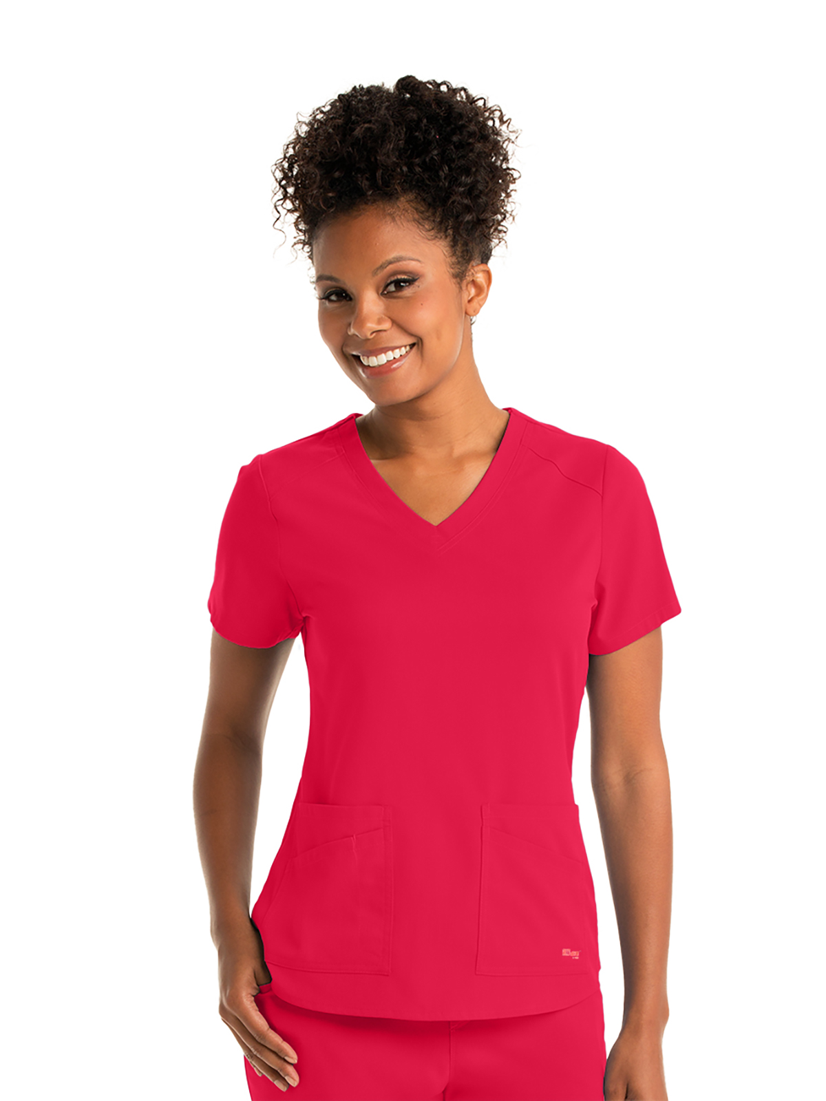 Grey's Anatomy Spandex Stretch - Women's Four-Pocket V-Neck Emma Scrub Top 3
