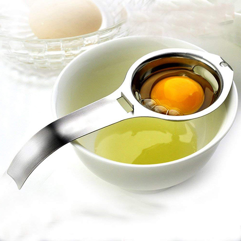 Stainless Steel Egg White and Yolk Separator w/ Long Handle 3