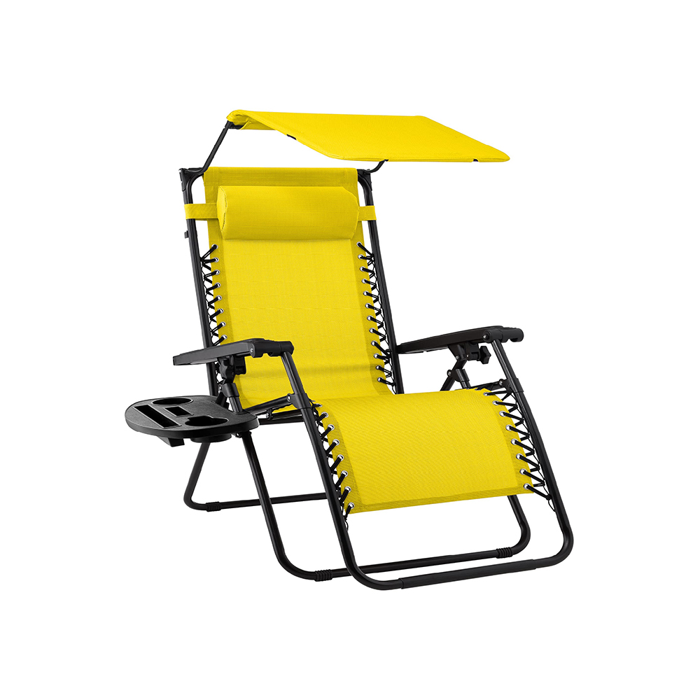 Zero Gravity Lounger with Canopy Shade 8