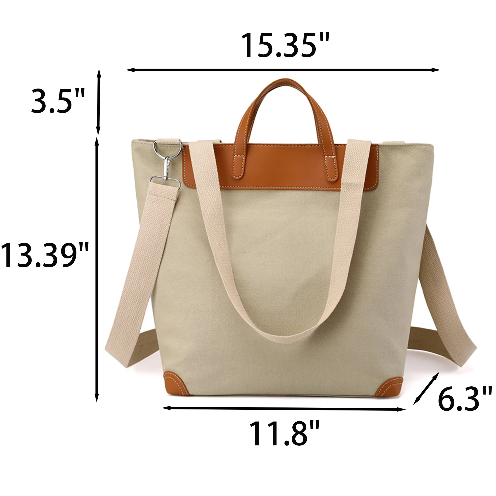 16 Oz Single-Shoulder Canvas Tote Bag 8