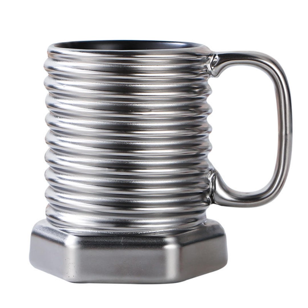 Personalized Creative Ceramic Mug With Screw Design 3