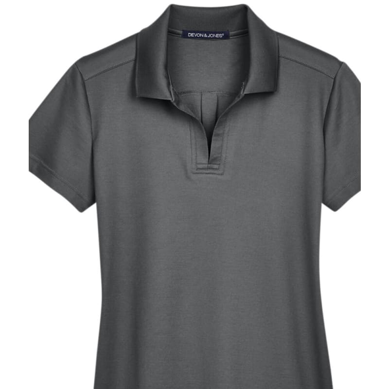 Devon & Jones CrownLux Performance™ Ladies' Plaited Polo 8