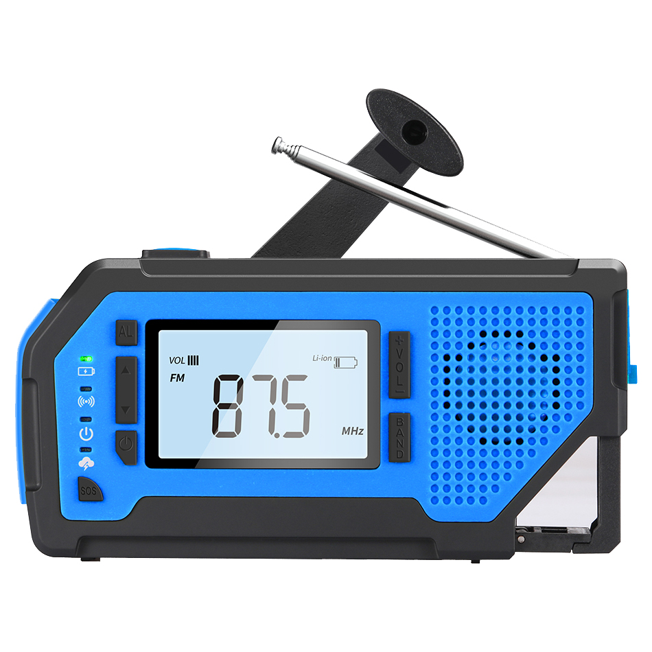 ResQ Emergency Weather Alert Radio – AM/FM/NOAA, 2000mAh Power Bank, Solar & Hand Crank 2
