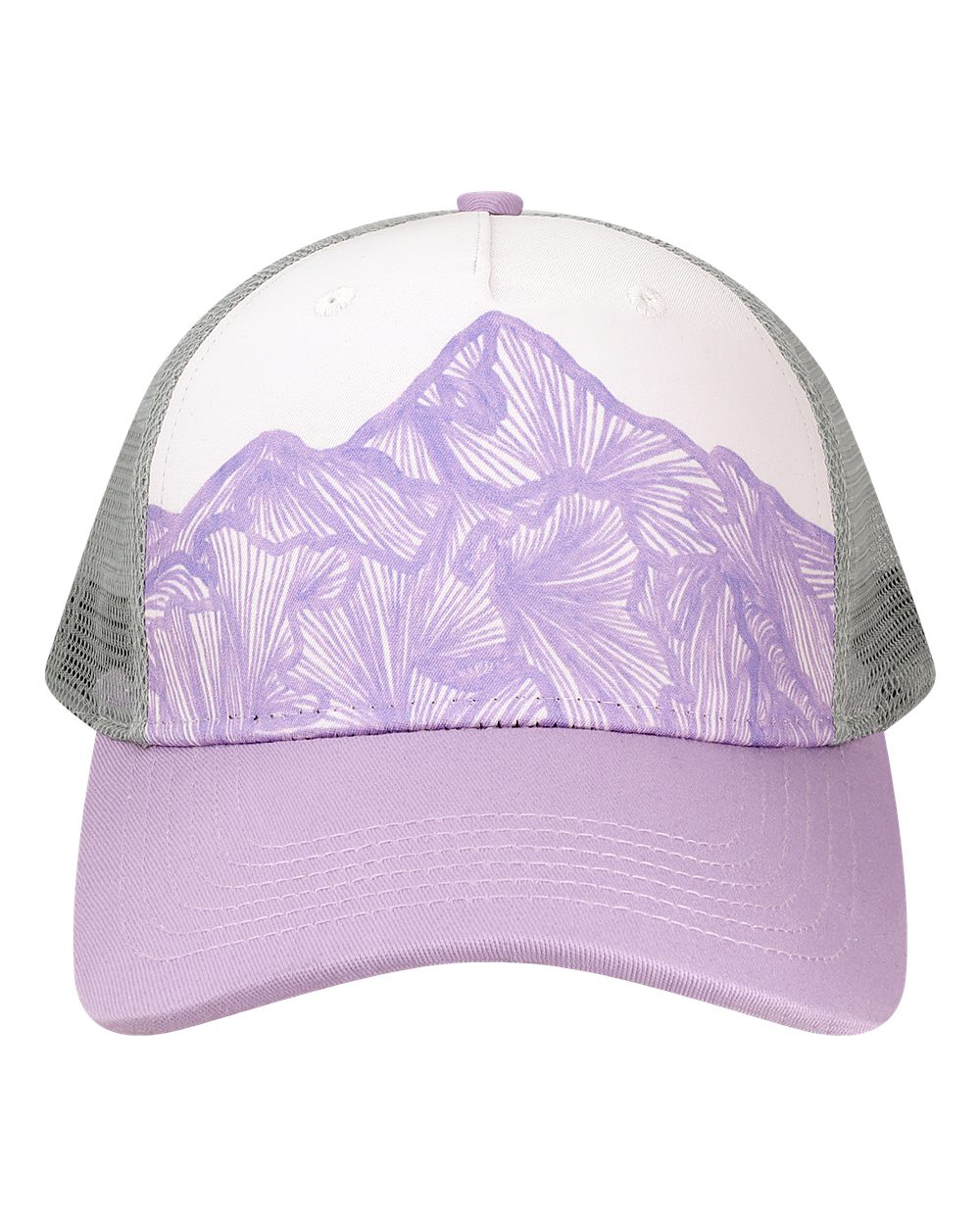 Printed Five-Panel Trucker Cap - 5PTKR 36