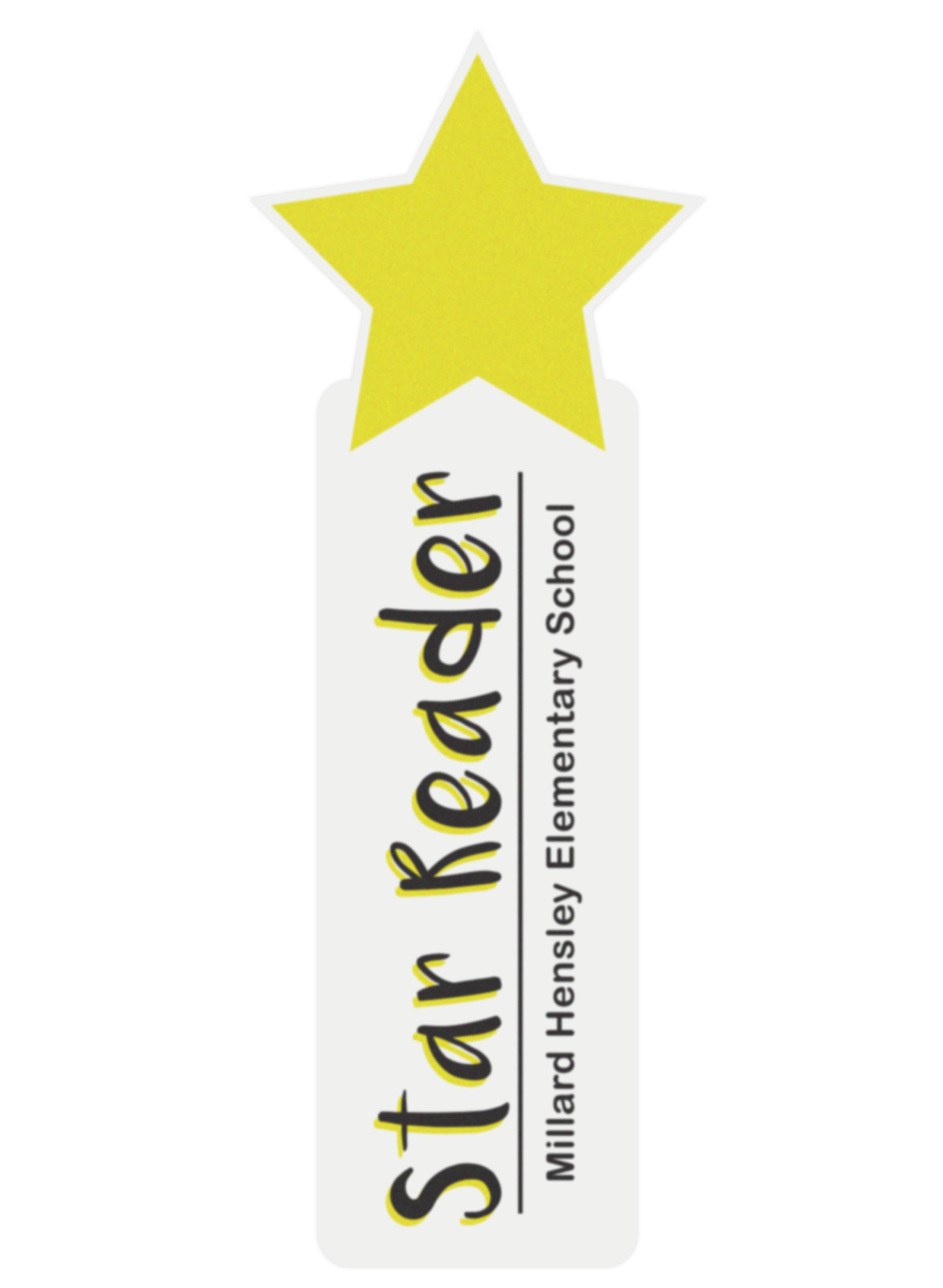 Cardstock Bookmark Stock Shape 12 pt - White 21