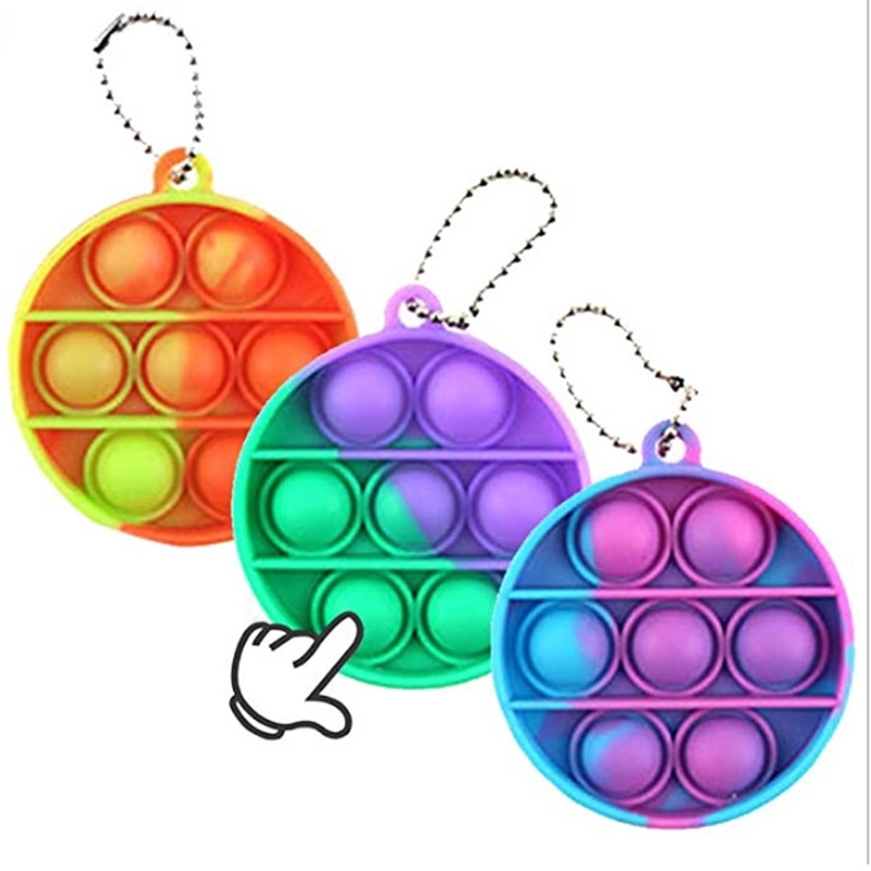 Pop Push Fidget Toy Keychain 3