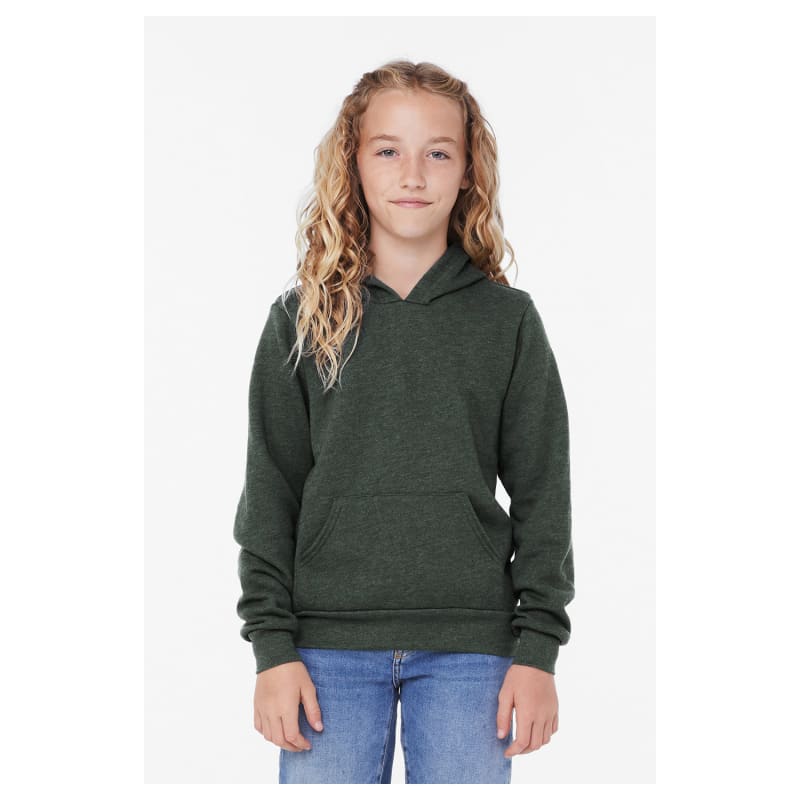 Bella + Canvas Youth Sponge Fleece Pullover Hooded Sweatshirt 35