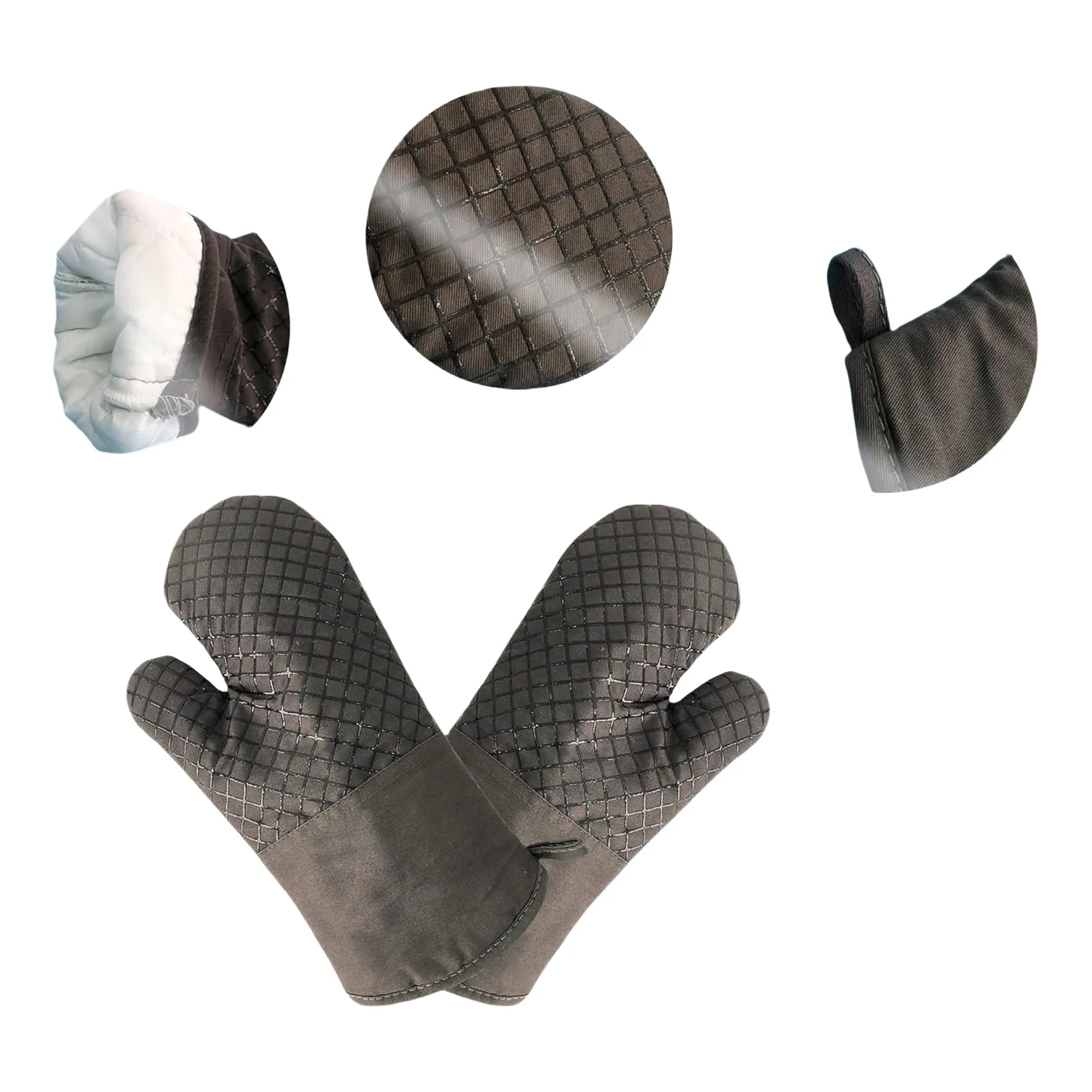 Silicone Non-Slip Long Oven Mitts 5