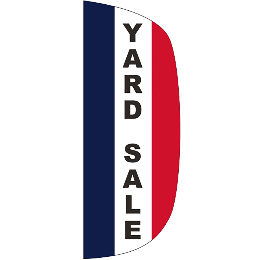 "YARD SALE" 3' x 8' Message Flutter Flag 1