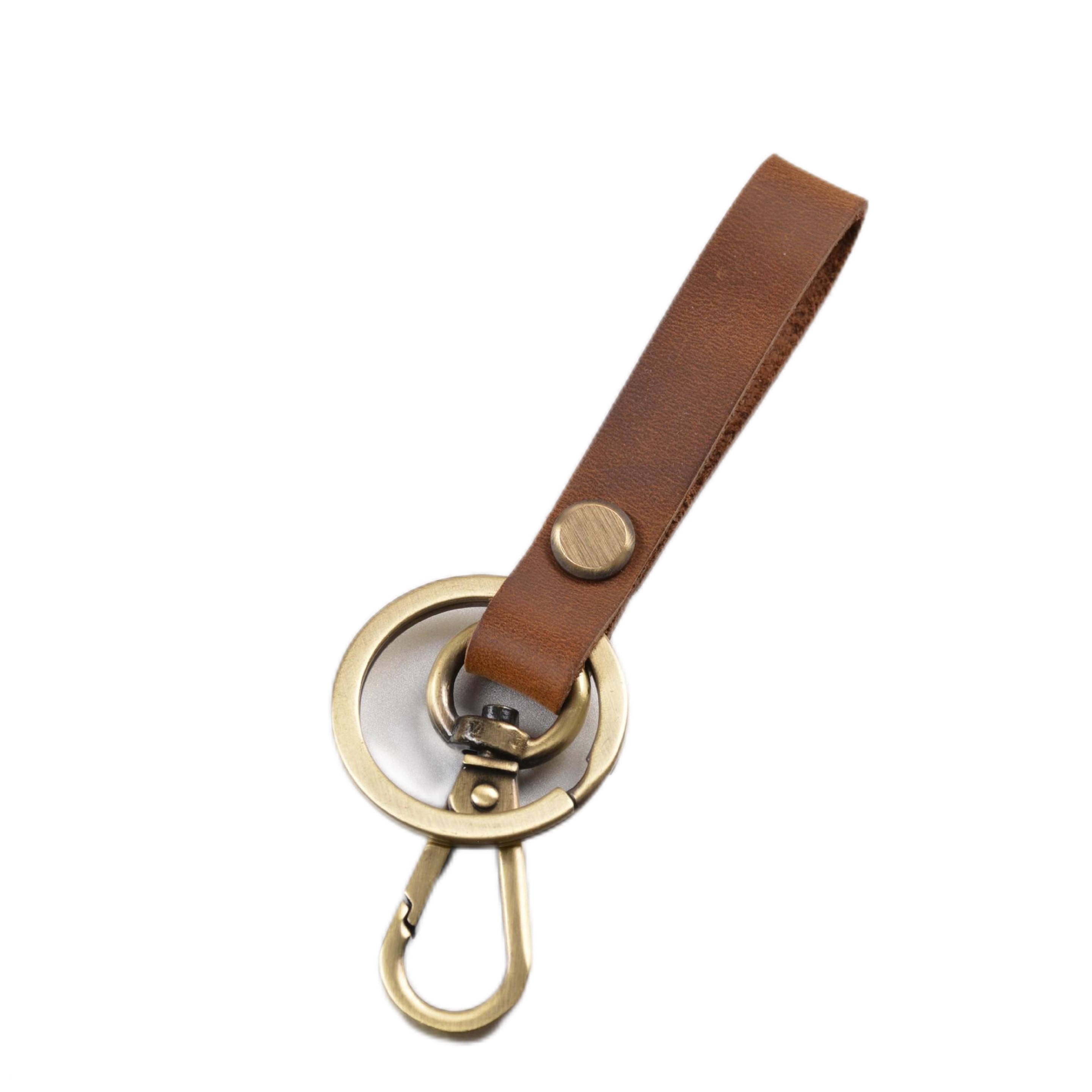Custom Genuine Leather Car Key Chains 4