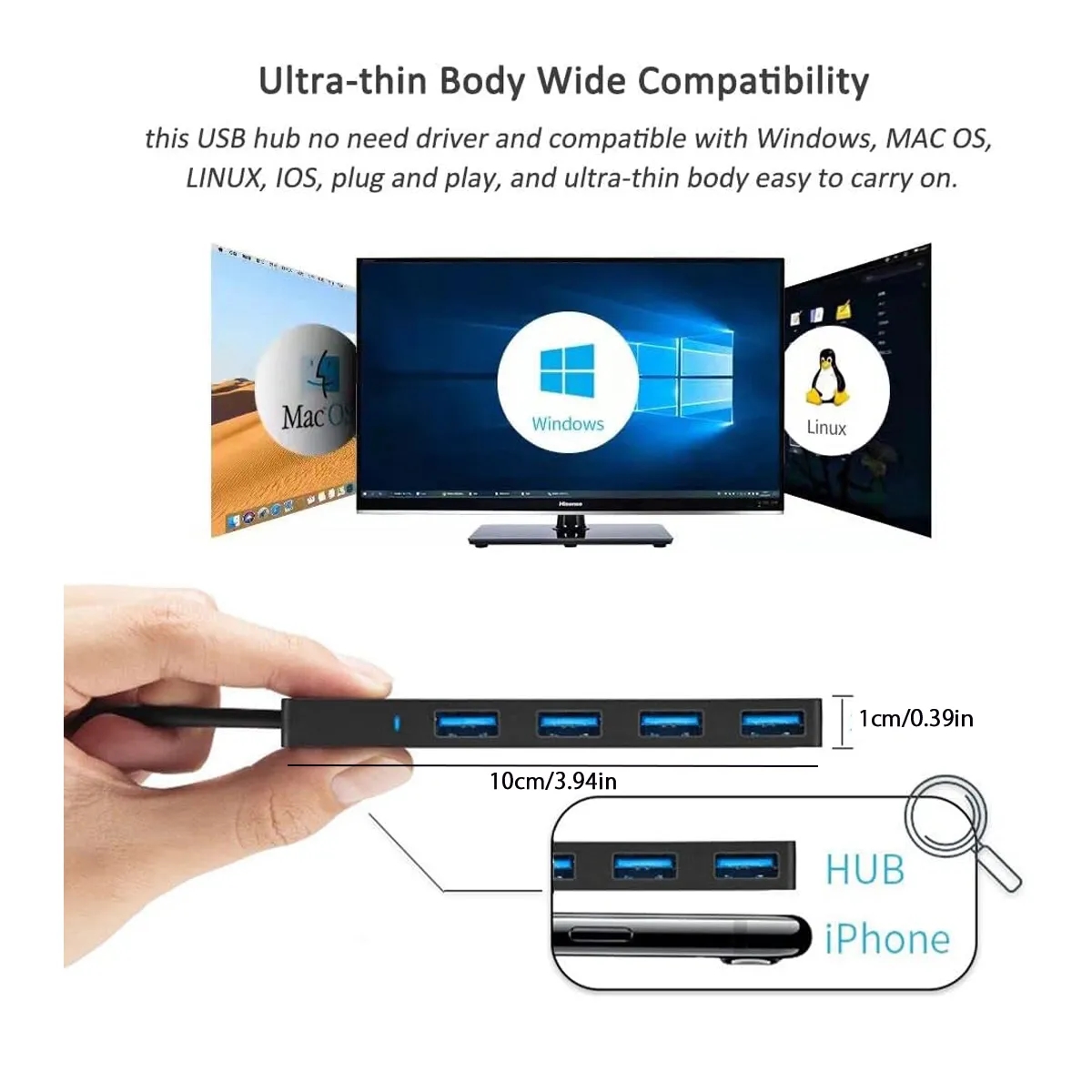 4 Ports USB 3.0 Hub 4
