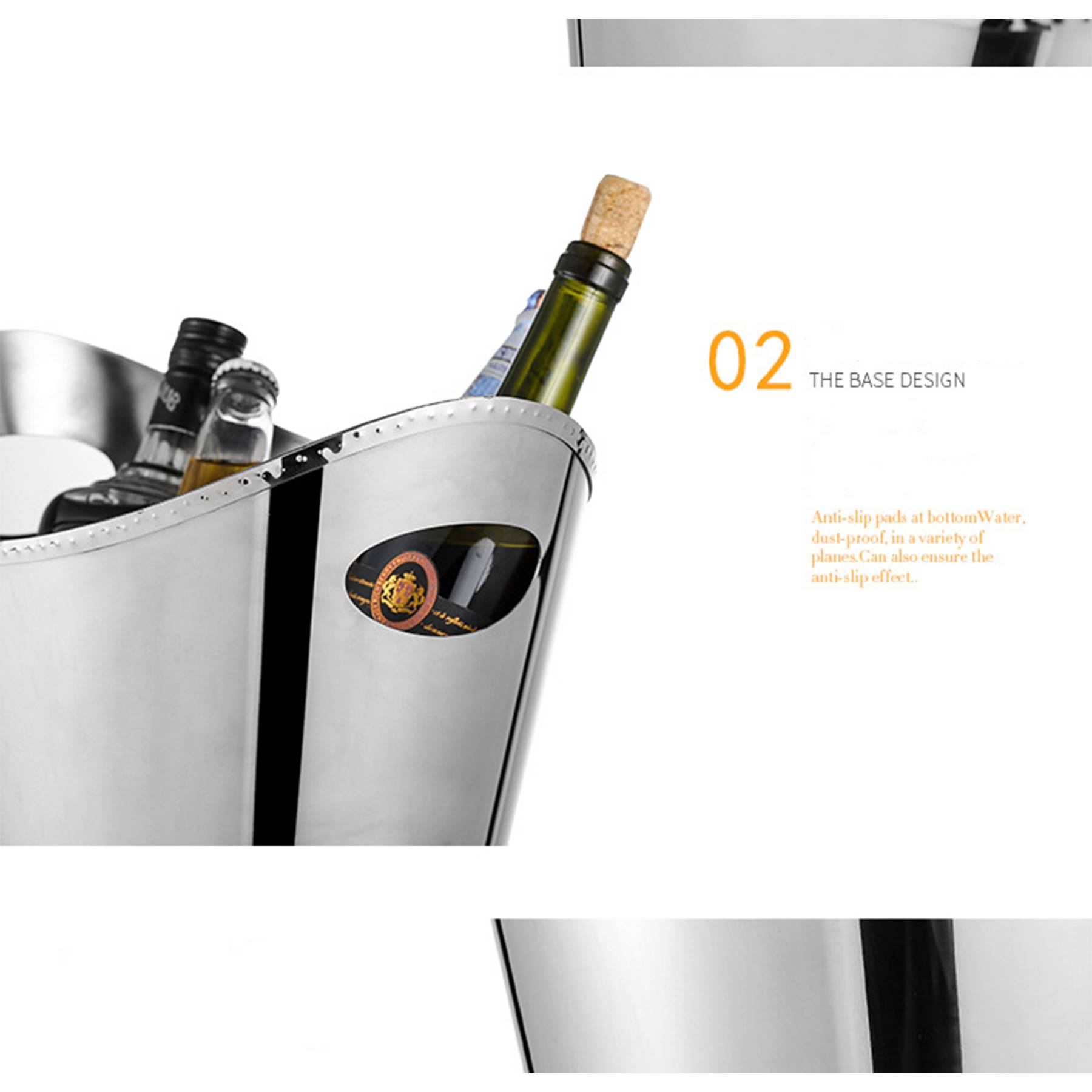 Stainless steel ice bucket 4