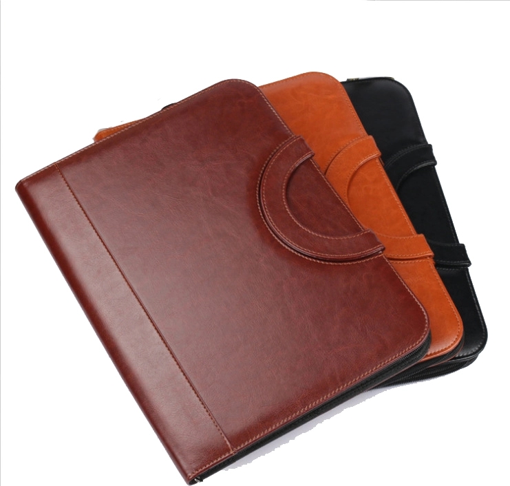 Leather Business Padfolio with folding Handles 6