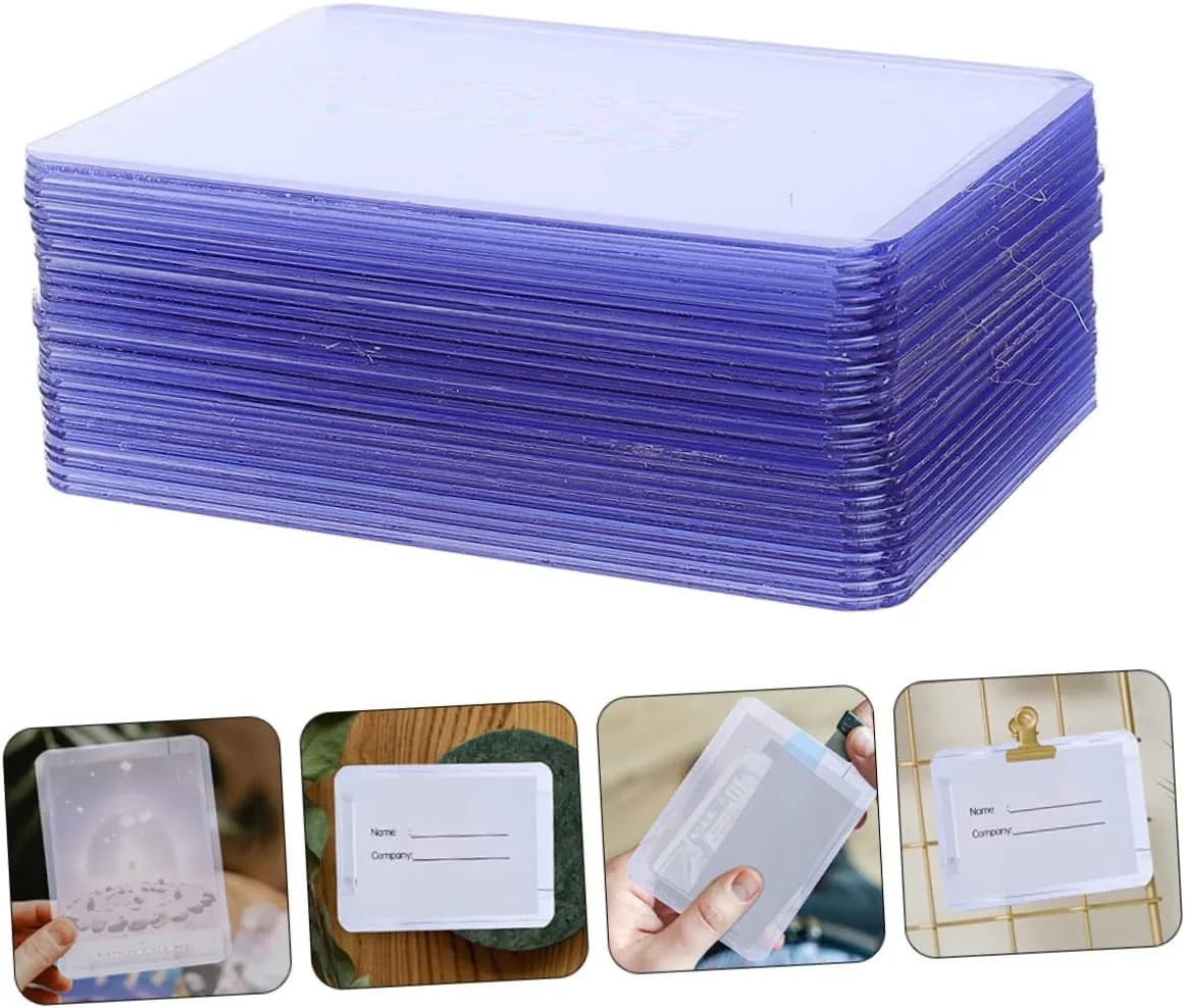 PVC Hard Plastic Card Sleeves Holder 3