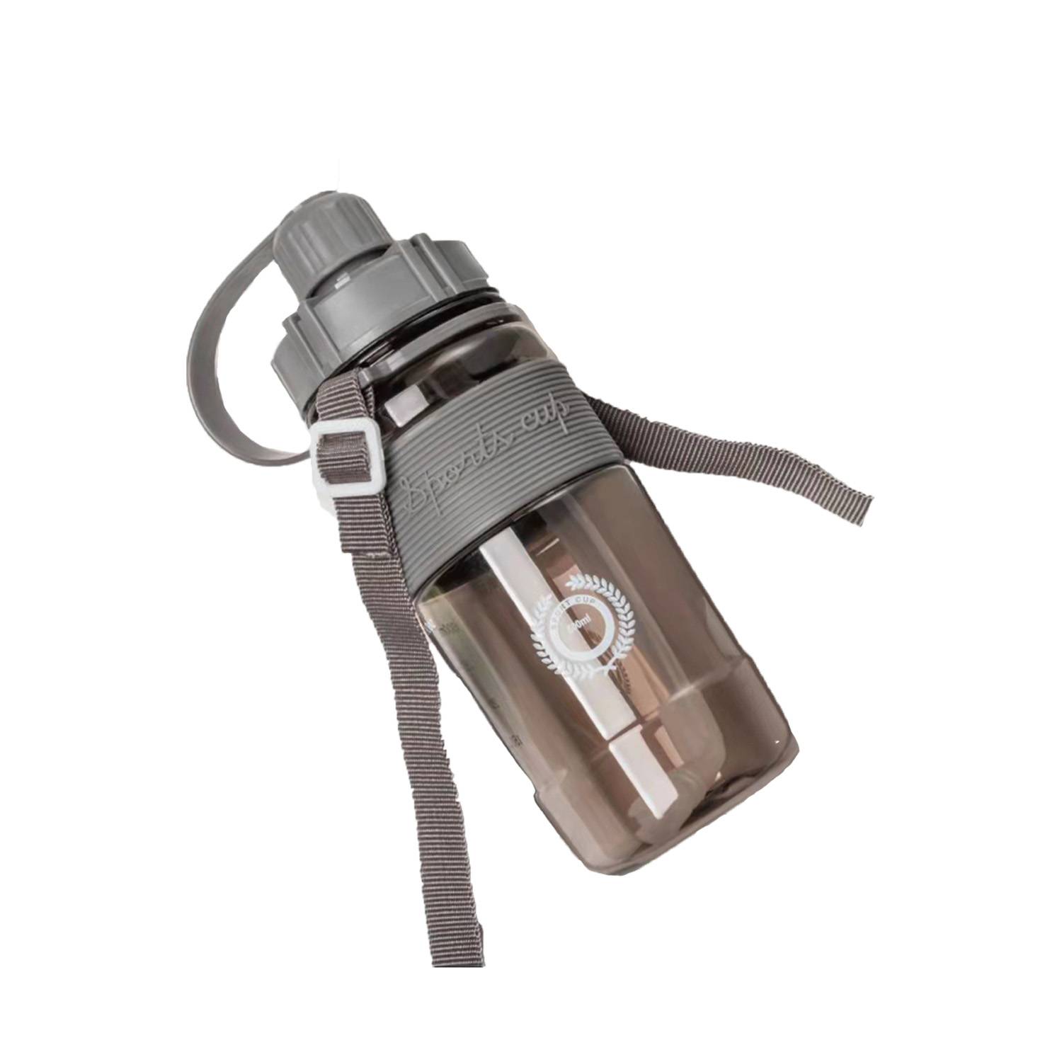 Plastic Portable Outdoor Fitness Water Bottle with Straw 1