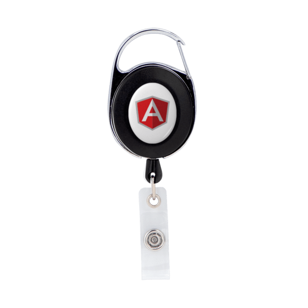 Oval Metal Retractable Badge Reel with Carabiner 10